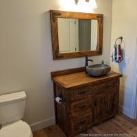 antique barnwood finish