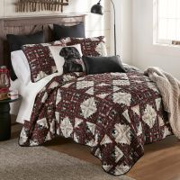 Log Cabin Star Quilt Set