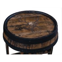 Barrel Top End Table