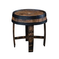 Barrel Top End Table