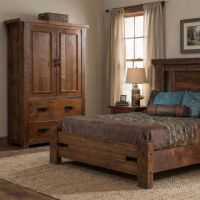 Barn Wood Armoire: Some lifestyle images are created with AI for visualization purposes. Crafted from natural solid wood, each piece is unique and will vary.