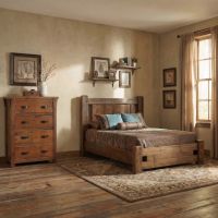 Barn Wood Chest: Some lifestyle images are created with AI for visualization purposes. Crafted from natural solid wood, each piece is unique and will vary.