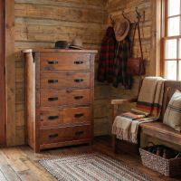 Rustic Chest: Some lifestyle images are created with AI for visualization purposes. Crafted from natural solid wood, each piece is unique and will vary.