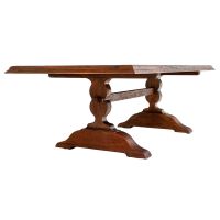 Reclaimed Hardwood Trestle Dining Table