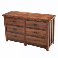 Reclaimed Heritage Richland 6 Drawer Barn Wood Dresser