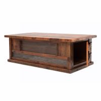 Reclaimed Heritage Flatwillow 2 Door Barn Wood Coffee Table