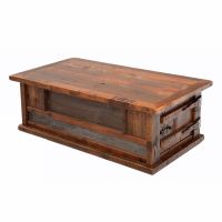Reclaimed Heritage Flatwillow 2 Door Barn Wood Coffee Table