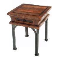 Red River Rustic Reclaimed 1 Drawer End Table