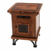 Red River Rustic Reclaimed Enclosed Nightstand