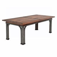 Red River Rustic Reclaimed Industrial Dining Table