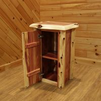 Rust Valley Red Cedar 1 Door Nightstand