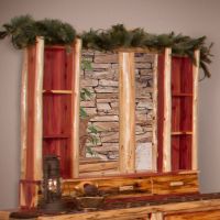 Rust Valley Red Cedar Dresser Hutch Mirror
