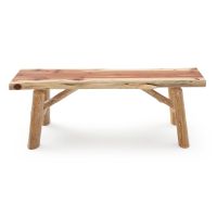 Red Cedar Log Dining Bench