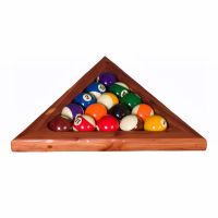 Red Cedar Log Pool Ball Triangle