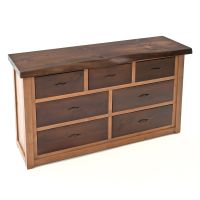 Refined Rustic Natural Edge Dresser