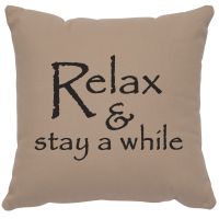 Relax Image Decor Pillow - Alabaster Cotton