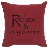 Relax Image Decor Pillow - Brick Cotton