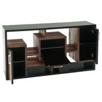 Relaxed Modern Console with doors open
