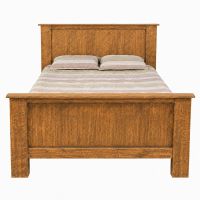 Rustic Farmhouse Bed in Honey Finish