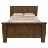 Rustic Farmhouse Bed in Vintage Whiskey Finish