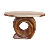 Ridge Loop Console in Natural Clear Finish