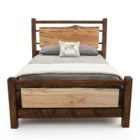 River Rustic Maple Barnwood Bed