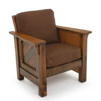 River Rustic Tobacco Road Barnwood Lounge Chair