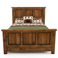 River Rustic Triple Window Barnwood Bed