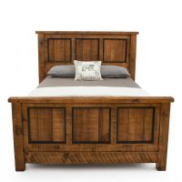 River Rustic Triple Window Barnwood Bed
