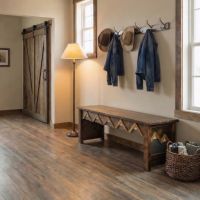 Barnwood Dining Bench: Some lifestyle images are created with AI for visualization purposes. Crafted from natural solid wood, each piece is unique and will vary.