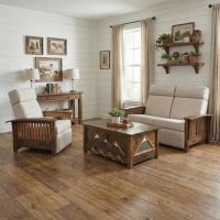 2 Door Barnwood Coffee Table: Some lifestyle images are created with AI for visualization purposes. Crafted from natural solid wood, each piece is unique and will vary.