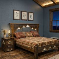 2 Drawer Nightstand: Some lifestyle images are created with AI for visualization purposes. Crafted from natural solid wood, each piece is unique and will vary.