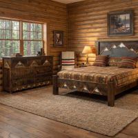 Barnwood 7 Drawer Dresser: Some lifestyle images are created with AI for visualization purposes. Crafted from natural solid wood, each piece is unique and will vary.