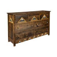 Rocky Mountain Barnwood 7 Drawer Dresser