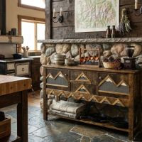 2 Door 2 Drawer Sideboard: Some lifestyle images are created with AI for visualization purposes. Crafted from natural solid wood, each piece is unique and will vary.