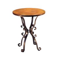 Roman Hammered Copper Pub Table