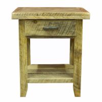 Rural Root 1 Drawer Weathered Wood Nightstand