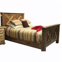 Rural Root Legend Weathered Wood Bed