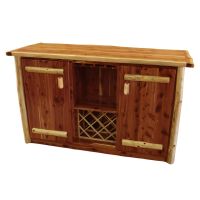 Rust Valley Red Cedar Free Standing Bar
