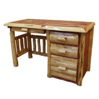 Rust Valley Red Cedar Log File Desk