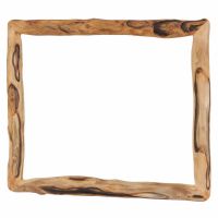 Rustic Aspen Log Wall Mirror Frame