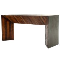 Rustic Chic Console Table shown in Natural Reclaimed Wood