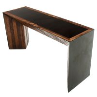 Rustic Chic Console Table shown in Natural Reclaimed Wood