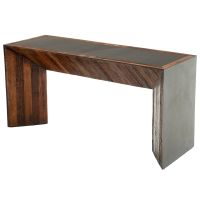 Rustic Chic Console Table shown in Natural Reclaimed Wood