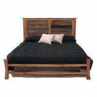 Rustic Craftsman Fence Rail Panel Bed