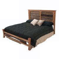 Rustic Craftsman Fence Rail Panel Bed