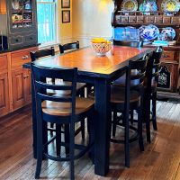 Rustic Hammered Copper Homestead Table