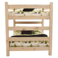 Rustic Pine Timber Bunk Bed