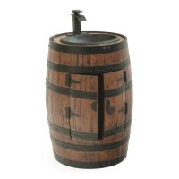 Rustic Reclaimed Barrel Vanity - Includes Sink & Faucet