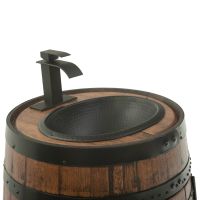 Rustic Reclaimed Barrel Vanity - Includes Sink & Faucet
